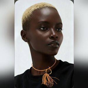 Bohemian Beaded Fringe Necklace